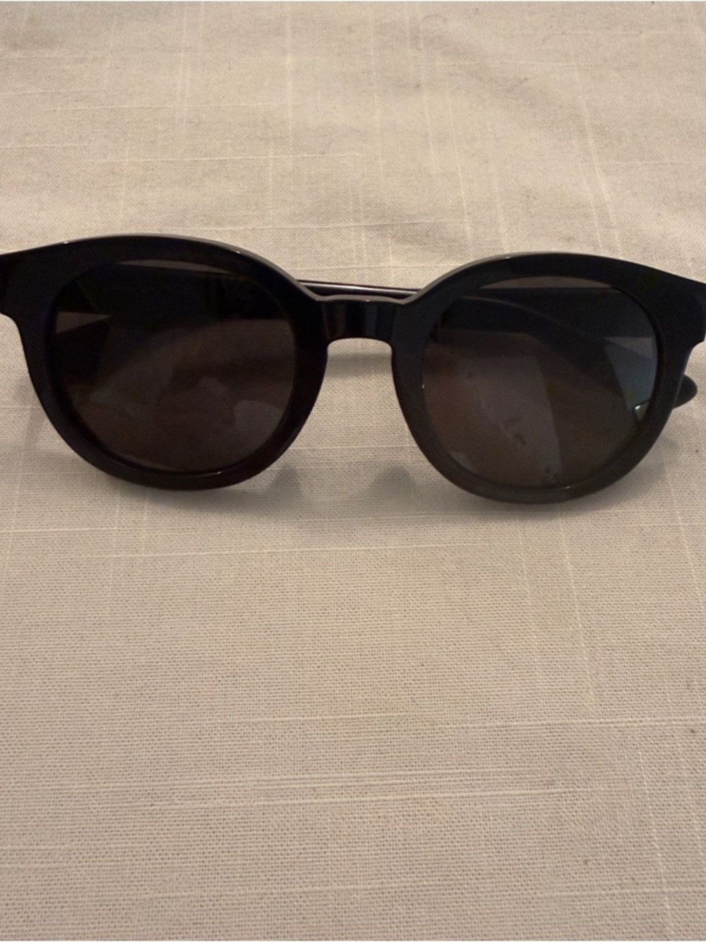 Yves Saint Laurent Black Round Women's Sunglasses 51mm Modified Round Sunglasses